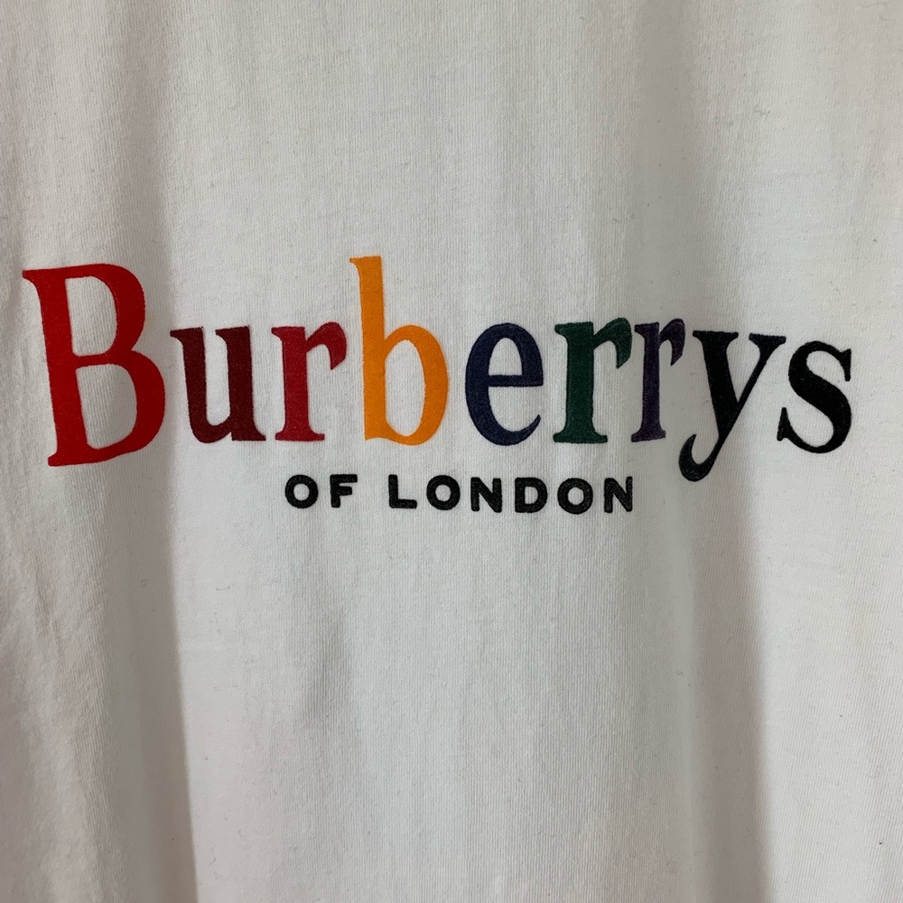*SOLD* Burberry Rainbow Logo T-Shirt - Picture 4 of 7